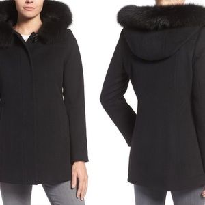 Sachi Fox Fur Hooded Coat